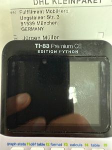 Texas Instruments TI‑83 Premium CE, Vrecko, Vedecká kalkulačka, Batérie, Čierna, Biela Fotografia od zákazníka č. 1
