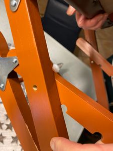 Relax-Beinschaukel, Hocker aus Holz Kunden-Foto 1