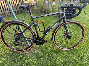 WYNN Gravelbike Gravel 28 Zoll GRL1.1 grün Rahmenhöhe 54 cm Damen Herren 14 Gänge Gepäckträger Schutzbleche Kunden-Foto 2