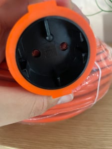 Vayox VA0437 Verlängerungskabel 40 m für Garten IP20 Schuko H05VV-F 2x1.5, Orange Kunden-Foto 1