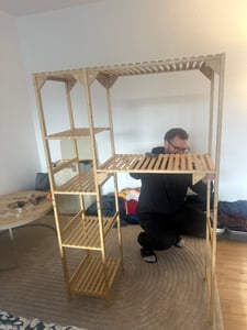 HOMCOM wasmachineplank, badkamerplank met 7 niveaus, met omkeerbare planken Klantenfoto 1
