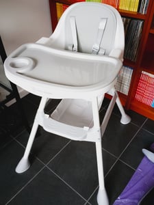 Moby-System Magnolia 2in1 Kinderhochstuhl Grau Kunden-Foto 2