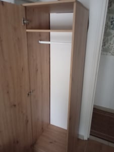 Topeshop SD-50 ARTISAN KPL, slaapkamerkast, 5 planken, 1 deur, eikenhout, garderobe Klantenfoto 2