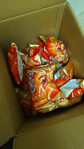 Nong Shim Shrimps Chips Geschmack mild 75g Kunden-Foto 1