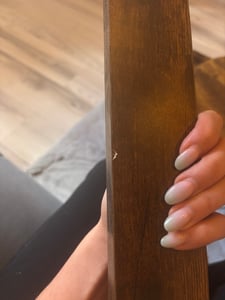 Salontafel met LED-verlichting, gerookt eikenhout, 50x50x40 cm Klantenfoto 2