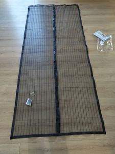 Magnetisches Fenster-Moskitonetz 130x150 cm Dunkelgrau Kunden-Foto 2