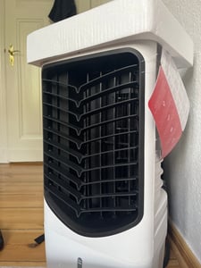 Climatiseur mobile JUNG LIFEAIR sans tuyau d'évacuation, climatiseur mobile 3-en-1, purificateur d'air, humidificateur, refroidissement par eau, jusqu'à 20 m², minuterie de 15,5 heures Photo du client 24