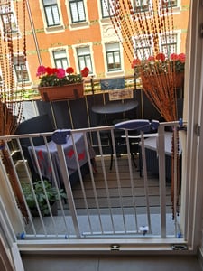 Treppengitter 85 -95 cm BabySafe Treppenschutzgitter ohne Bohren Türgitter Absperrgitter Kunden-Foto 1