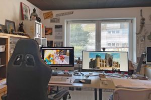 Adormii Gaming Stuhl, Ergonomischer Gaming Sessel, Schreibtischstuhl, Gamingstuhl mit Fußstütze, verstellbare Rückenlehne, Gaming stuhl 150 kg Kunden-Foto 3