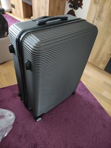 ABS Trolley Reisekoffer Malaga 76cm 99 Liter groß anthrazit Kunden-Foto 1