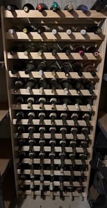 Flaschenregal Weinschrank Weinständer Weinregal für Flaschen RW-3-91 Anthrazit  LENMAR Kunden-Foto 1
