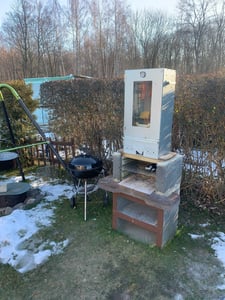 Jopassy Kaltrauchgenerator Kaltrauchschnecke Kaltraucherzeuger Sparbrand Räucherspirale - 4-eckig Kunden-Foto 1