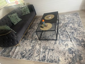 Tapiso Teppich SKY Modern Creme Blau Wohnzimmer  240 x 300 cm Kunden-Foto 1