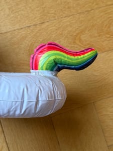 Oblique Unique 5x Schwimmender Einhorn Getränkehalter aufblasbar Pool Badespielzeug Kunden-Foto 2