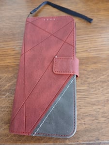 Coque + 2 Verres Trempés pour Xiaomi Redmi 14C, Protection Antichoc Intégrale Effet Cuir Élégant - Rouge Photo du client 1