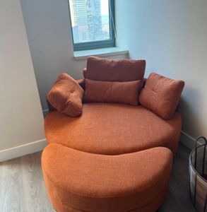 Modernes Sofa YHL Voyura Q-MYD-2306-DARKBROWN Mit Stauraum - Dunkelbraun Kunden-Foto 1