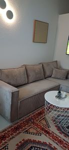 Masseno Ecksofa POTARO mit Schlaffunktion L-Form, Sofa mit Bettkasten, Wohnzimmersofa, Couch, Soffa, Bettsofa, Couchgarnitur- Creme, POSO 100 Kunden-Foto 4