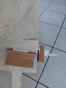 Skye Decor, Lizbon - 9543, Mesa de centro, Travertino, 100% tablero de fibra de alta densidad recubierto de melamina, 90 x 90 x 35,5 cm Foto del cliente 1