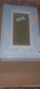 Fenster Kellerfenster Kunststofffenster BxH 40 x 80 cm DIN Links - ALLE GRÖßEN - 2 fach Verglasung  BxH 400 x 800 mm - Funktion Dreh-Kipp - BauPlaza Kunden-Foto 2