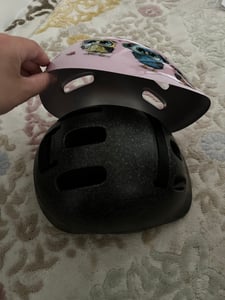 Meteor Schutzhelm, Kinderhelm, Fahrradhelm, Rollschuhe, KS06 Helm Kinderfahrradhelm Helm, größe  XS 44-48 cm Little owl Kunden-Foto 2
