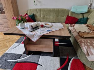 Couchtisch mit Funktionen Noah - Nachbildung Oldwood/Anthrazit - höhenverstellbar und ausziehbar -  Schubkasten, Ablagefach - Maß 110 - 150 x 70 cm Kunden-Foto 2