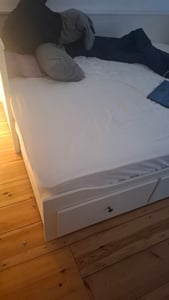 Materac Adormii, 160x200 cm, materac sprężynowy 7-strefowy, wysokość 25 cm, materac kieszeniowy, materace z pianką komfortową, wysokiej jakości materac kieszeniowy, twardość H3 Zdjęcie produktu od klienta nr 4