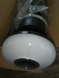 Ventilateur de plafond LED 52 cm avec éclairage E27 RGB et fonction musicale, télécommande via application, moteur sans balais 40 W silencieux, 6 vitesses et tête inclinable Photo du client 6