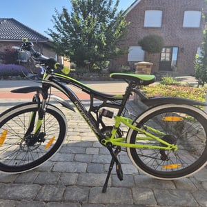 Bergsteiger Schutzblech-Set MUDGUARD, Varianten für alle Größen und Fahrräder, [16 - 20 Zoll], für alle Mountainbike / MTB, Original Bergsteiger Fahrrad-Zubehör Kunden-Foto 3