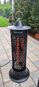 KESSER® Standheizstrahler Infrarotheizung, 1200W Heizstrahler Energieeffiziente Heizung Innenraum mit 360° Oszillation, Infrarotheizung Standgerät, Elektroheizung IP55, Terrassen-Heizstrahler Kunden-Foto 1