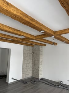 HOMESTAR Deckenbalken Eiche hell, Holz Imitat,19 x 17 cm, Länge 3m Kunden-Foto 1