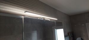 B.K.Licht BKL1230, Oberfläche, 1 Glühbirne(n), 4000 K, IP44, Silber, Weiß Kunden-Foto 2