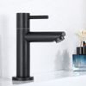 Kaltwasserhahn Bad Gäste-WC, 304 Edelstahl bleifrei, M16 Perlator Wassersparend mit Ersatzperlator, Cecipa, Badarmatur, Waschtischarmatur Schwarz Kunden-Foto 8