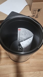 HAILO 3515071 Abfallsorter 15 Liter MONO 15 ab 40 cm Schrankbreite, dunkelgrau/schwarz Kunden-Foto 2