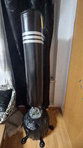 Dripex Erwachsene Boxsack Standboxsäcke mit ein paar Handschuhe, Trainingsgeräte Freistehender Standboxsack Kunden-Foto 1