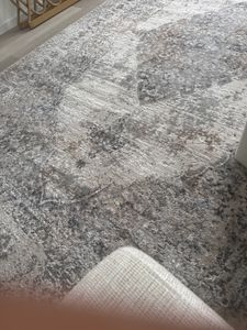 Tapiso Teppich VALLEY Modern Kurzflor Grau Creme Wohnzimmer 200 x 300 cm Kunden-Foto 4