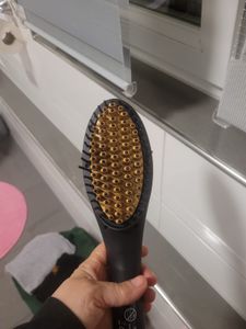 Genius Simply Straight Keramik Glättbürste, Schwarz/Rot Kunden-Foto 1