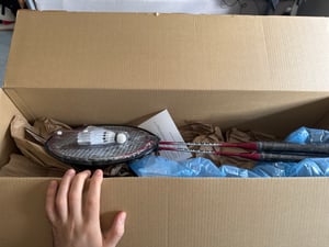 Sport One Badmintonset Mercury, zilverkleurig. Eén maat Klantenfoto 4