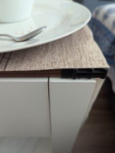 COSTWAY Couchtisch höhenverstellbar Sofatisch mit hebeplatte Stauraum & 3 offene Regale Beistelltisch Kaffeetisch für Wohnzimmer Schwarz Kunden-Foto 5