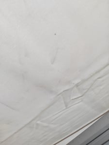 Leudus Markisenstoff mit Volant für 5x3m Markisen Markisenersatzstoff Markisentuch Sonnenschutz fertig genäht (4,85x3m SPD052) Kunden-Foto 13