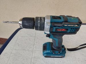 3 in 1 Akku-Schlagbohrschrauber Akkuschrauber Schlagbohrmaschine 21V Bürstenloser Motor Akkuschrauber Set mit Koffer und viel Zubehör 2x Akku Kunden-Foto 2