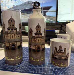 SucceBuy 16er-Pack gerade Sublimationsbecher, 20 oz, Edelstahl, personalisierbar mit Zubehör und Geschenkbox Kunden-Foto 1