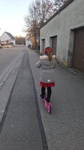 ArtSport Scooter Cityroller Dino - Big Wheel & klappbar - Kinder Roller Grün Kunden-Foto 6