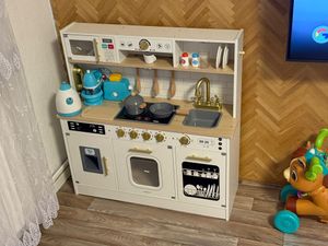 XXL-Holzküche für Kinder – mit LED, Zubehör & interaktiven Elementen Kunden-Foto 22
