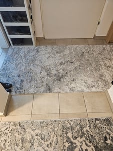 Läufer Strukturell MEFE 6182 zwei Ebenen aus Vlies grau 100 cm Grau 100x410 cm Kunden-Foto 2