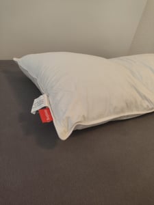 2er Set Wasserkissen 40 x 80 cm, orthopädisches Kopfkissen, 100% Baumwolle, weiß, sleepling Kunden-Foto 4