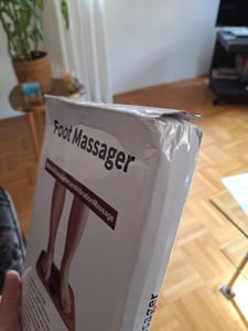 Fußmassagegerät 3D, EMS-Behandlung gegen Taubheitsgefühle, Kribbeln und Nervenschmerzen, 15 Intensitätsstufen, 30x29 cm Kunden-Foto 1