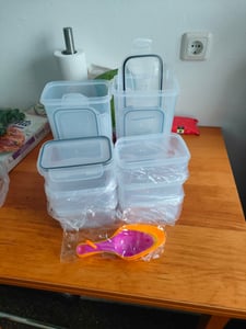 24-tlg. WELLGRO Vorratsdosen Set mit Etiketten inkl. Kreidestift und Messlöffeln Kunden-Foto 1