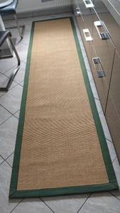Sisalteppich Läufer Grün 75x300 cm | Moderner Teppich für Wohn- und Schlafzimmer Kunden-Foto 1
