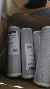 10x Wessper 10" filter s aktívnym uhlím pre reverznú osmózu, kokosová filtračná vložka, prívod vody a filtrácia častíc - 5 mikrónov Fotografia od zákazníka č. 3
