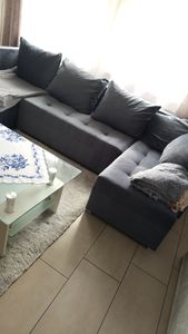 Masseno Ecksofa KOS PIK mit Schlaffunktion L-Form, Sofa mit Bettkasten, Wohnzimmersofa, Couch, Soffa, Bettsofa, Couchgarnitur- Blau, KRONOS 09 Kunden-Foto 16